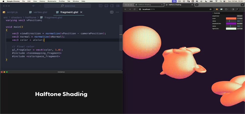 37 — Halftone 明暗 Shader 课程海报