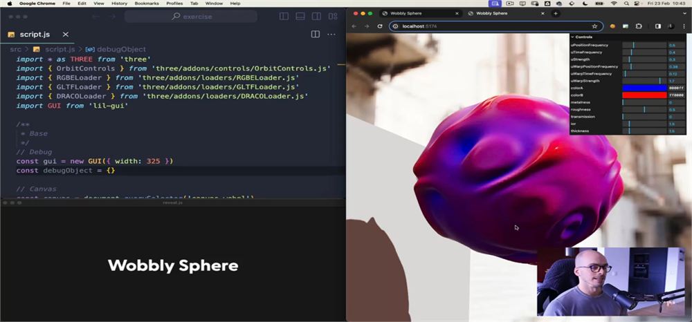 42 — 摇摆球体 Shader 课程海报