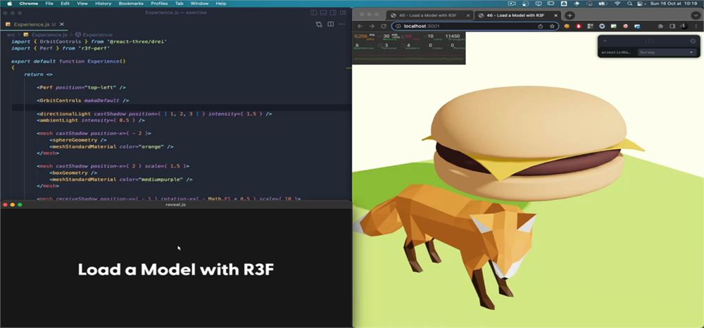 59 — 用 R3F 加载模型 课程海报