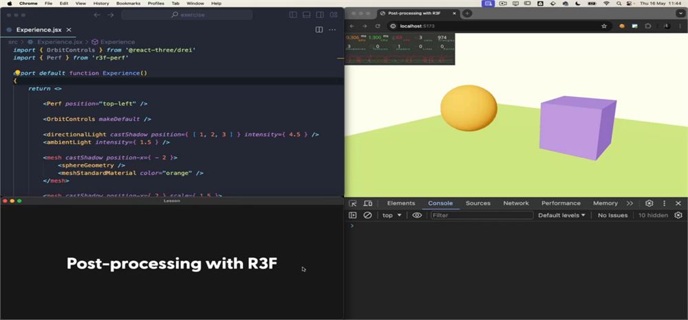 63 — Post-processing with R3F lesson poster